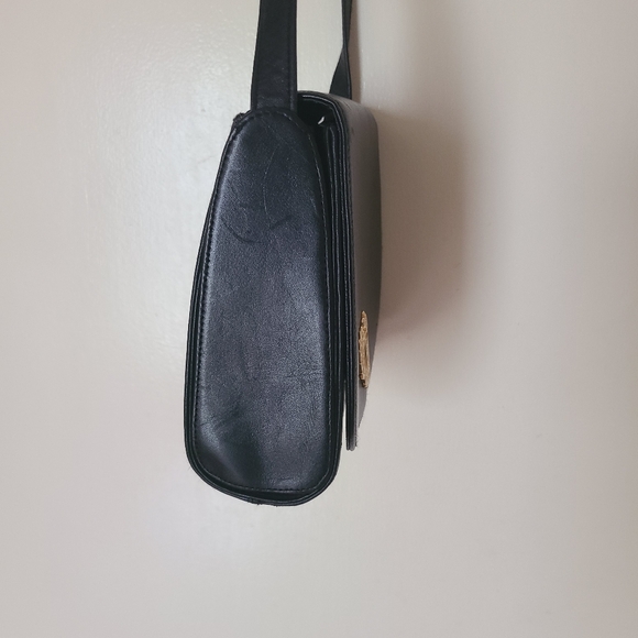 Black Leather Crossbody Bag - Picture 3 of 5